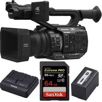 Panasonic AG-UX90 4K/HD Professional Camcorder + Pro Accessories Value Combo
