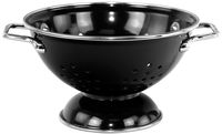 Calypso Basics by Reston Lloyd Powder Coated Enameled Colander, 1 Quart, Black