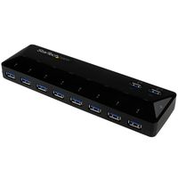 StarTech.com 10 Port USB 3.0 Hub with Charge & Sync Ports - 2 x 1.5A Ports - Multi Port USB Hub and Fast Charging Station (ST103008U2C)