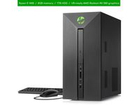 Flagship Premium 2018 HP Pavilion Power Desktop 580 Series | Quad-Core Ryzen 5 1400 3.2GHz | 8GB DDR4 Memory | 1TB 7200 RPM SATA | VR-Ready AMD Radeon RX 580 Graphics | DVD-RW