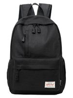 ALOVEY College School Rucksack Travel Backpack Vintage Canvas Laptop Book Bags Black