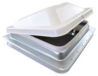 Heng's Industries 14" Non-Powered RV Roof Vent with White Wedge Style Lid 71111A