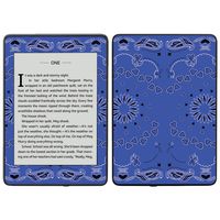 MightySkins Skin Compatible with Amazon Kindle Paperwhite 2018 (Waterproof Model) - Blue Bandana | Protective, Durable, and Unique Vinyl Decal wrap Cover | Easy to Apply, Remove| Made in The USA