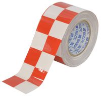 Brady 121917 Marking Tape, 100' x 3", Red on White