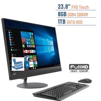 2019 Lenovo Ideacentre Business 520 23.8'' Touchscreen FHD(1920x1080) All-in-One Desktop PC, AMD A12-9720P 2.7GHz, 8GB DDR4, 1TB HDD, DVD-RW, Bluetooth, Radeon R7, HDMI, Keyboard & Mouse, Windows 10