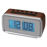 Jensen JCR-232 AM/FM Dual Alarm Clock with Digital Retro Flip Display