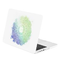 TOP CASE - Gradient Ombre Mehndi Painting Graphics Rubberized Hard Case Compatible MacBook Pro 13" with Retina Display (Release 2012-2015) Model: A1425 / A1502 - Mehndi Painting