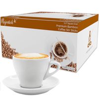 Bamboo Wooden Coffee Stir Sticks By Majestick Goods | Eco-Friendly Wooden Coffee Stirrers | Premium Wood Stirring Stick Drink Stirrer 1000/Box (5.5)