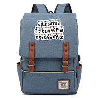 Unisex Business Laptop Backpack College Student School Bag Travel Rucksack Daypack with USB Charging Port (One_Size, Blue)