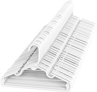 Sharpty Children's Hangers Plastic, Kids Hangers Ideal for Everyday Standard Use, Baby Hangers (Kids 60 Pack) (White)