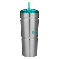 bubba Straw Envy Vacuum-Insulated Stainless Steel Tumbler, 24 oz., Island Teal Lid