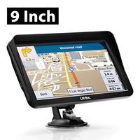 9 Inch GPS Navigation for Truck Car Drivers, Lttrbx HD Touch Screen 8GB Vehicle GPS Satellite Navigation System with Free Lifetime Map Update Real Voice Spoken Turn-by-Turn Route Guidance Speed Limit