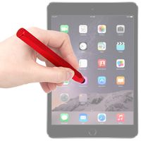 DURAGADGET Red Aluminium Crayon Touch Screen Stylus with Rubber Tip - Suitable for Apple iPad Mini 3