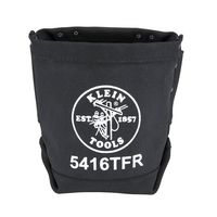 Klein Tools 5416TFR Bolt Bag, Flame Resistant Canvas Bag for Bolt Storage with Double Bottom and Tunnel Loop, 9-Inch