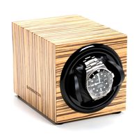 Barrington | Single Watch Winder Special Edition - Zebrano (unvarnished) Standard Cushion