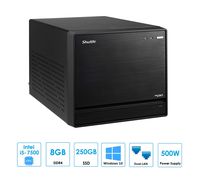 Shuttle XPC R8-Z2700P Mini Computer with Intel Core i5-7500 3.4GHz CPU, 8GB DDR4 Memory, 250GB SSD Windows 10 Pro and 500W Silver Power Supply