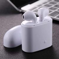 TWS Stereo Earbuds Wireless Bluetooth Earphones with Charger (White)