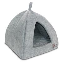 Best Pet SuppliesPet Tent-Soft Bed for Dog and Cat by Best Pet Supplies - Gray Linen, 19" x 19" x H:19"