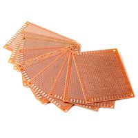 Pixnor 79 cm Solder Finished Prototype PCB for DIY Circuit Board Breadboard Pack of 10