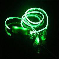 3.5mm Stereo Wired Earphone LED Luminous Glow-in-The-Dark Headphone Headset Earphone Earbuds for Phones, Speakers, Tablets, PC (Green)
