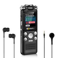 Voice Recorder-16GB Voice Activated Recorder with Variable Speed Playback,Sound Recorder Built in Ultra-sensitive Microphones and MP3 Player,Digital Voice Recorder for Lectures and Meetings