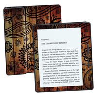 MightySkins Skin Compatible with Amazon Kindle Oasis 6" (8th Gen) - Wooden Floral | Protective, Durable, and Unique Vinyl Decal wrap Cover | Easy to Apply, Remove, and Change Styles | Made in The USA