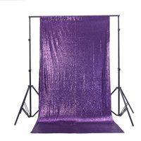 Zdada Purple Backdrop Background 6ftx6ft Sparkly Photo Backdrop for Wedding Party