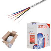 Cables Direct Online, Bulk 22/4 Solid Conductor Alarm Control Cable 500ft Fire/Security Burglar Station Wire Security (Unshielded), 22/4, Solid, 500ft)