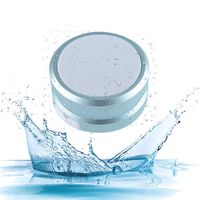 Small Waterproof Bluetooth Speaker, Mosquito Repellent Bluetooth Speaker for Home Beach Shower Travel Hiking Camping Sport,AUX TF Card FM MP3 Player Bass Mini Portable Metal TWS Wireles Speaker (Blue)