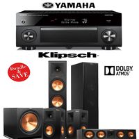 Klipsch RP-280FA 5.1 Dolby Atmos Home Theater System with Yamaha AVENTAGE RX-A2060BL 9.2-Ch A/V Receiver