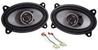 250W 4 x 6 Front Factory Speaker Replacement Kit for Jeep Wrangler Yj 1987-1995