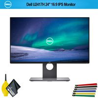 Dell U2417H 24" 16:9 IPS Monitor (U2417H) with Wire Straps, Dust Blower, and Microfiber Cloth (1 - Pack)