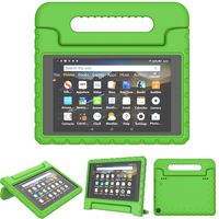 TIRIN All-New Fire HD 8 2018/2017 Case - Light Weight Shock Proof Handle Kid-Proof Cover Kids Case for All-New Fire HD 8 Tablet (7th and 8th Generation Tablet, 2017 and 2018 Release), Green