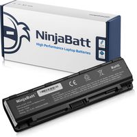 NinjaBatt Laptop Battery for Toshiba PA5109-1BRS Satellite C50 C55 PA5110U-1BRS PA5108U-1BRS PABAS272 PABAS271 PABAS273 - High Performance [6 Cells/4400mAh/48wh]