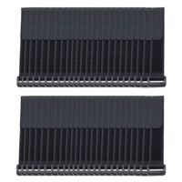 Dasunny 50Pcs Cable Management Reusable Cable Ties Wire Fastening Organizer with Plastic Buckle, 8 Inches