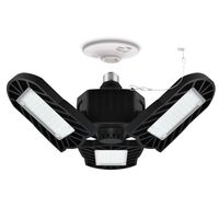 LED Garage Lights Deformable LED Garage Ceiling Lights, 60W 6000LM E26 Base Triple Glow, 6000K Ultra Bright Garage Led Light, Ideal for Basement Workshop Warehouse (No Motion Activated)