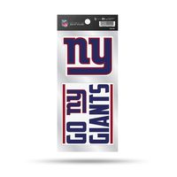 NFL New York Giants Double Up Die Cut 2-Piece Sticker Sheet
