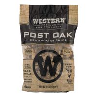 WESTERN 78077 Premium BBQ Products Post Oak Smoking Chips, 180 cu inch