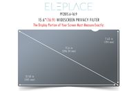 Eleplace Premium 15.6 Inch Privacy Screen for Widescreen Laptop or Computer Monitor