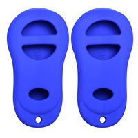 Keyless2Go New Silicone Cover Protective Cases for Remote Key fobs FCC GQ43VT9T GQ43VT13T GQ43VT17T - Blue - (2 Pack)