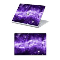 MasiBloom 2 in 1 Protector Sticker Decal Protective Laptop Cover Skin for 13.5" 13.5 inch Microsoft Surface Book 2 (2017 Released) (for 13.5" Surface Book 2, Nebula- Purple)