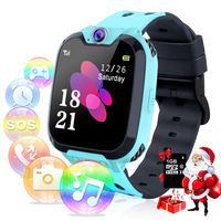 YENISEY Kids Smart Watch Phone 1.54" HD Touch Screen Games Dial Camera Mp3 Music Player Smartwatch Phone SOS Recorder with Christmas Birthday Gifts Learning Toys for Boy Girl Christmas Birthday Gift
