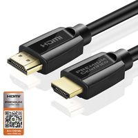 TNP Certified Premium HDMI Cable Ultra High-Speed 4K (3FT) Full HD ARC HDR HDMI 2.0 Dolby Vision Dolby Atmos, Professional Grade Cord & Gold Plated Connectors for 4K TV OLED Projector Gaming Monitor