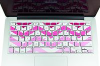 Kuzy - Stickers Shades of Pink Chevron Zig-Zag Keyboard Skin for MacBook Pro 13" 15" 17" (with or w/Out Retina Display) and MacBook Air 13-inch Stickers - Shades of Pink