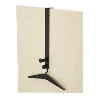 Safco Products 4228BL Over the Door Double Coat Hook with 2 Hangers, Black