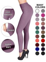 SATINA #1 High Waisted Buttery Soft Leggings | Regular and Plus Size | 22 Colors (Plus Size, Lavender)
