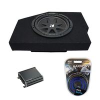 Compatible with 2002-2015 Dodge Ram Quad/Crew Truck Kicker Comp C10 Single 10" Sub Box Enclosure & CXA400.1