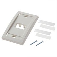 Panduit CFPE2IWY 1-Gang 2-Port Faceplate, Off White