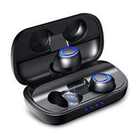 TWS Executive True Wireless Earbuds Bluetooth 5.0 Triple Audio in-Ear Stereo Bluetooth Headphones with Microphone, Hands-Free Calls, Auto ON/Off & Auto Pairing, Long use and Standby time.