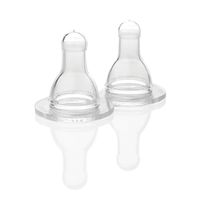 Lifefactory BPA-Free Stage 3 (6+ Months) Silicone Nipples 2-Pack